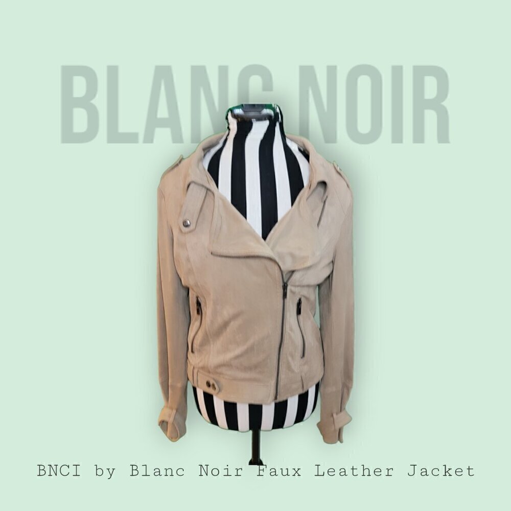 Blanc Noir Suede Zip-up Jacket XS